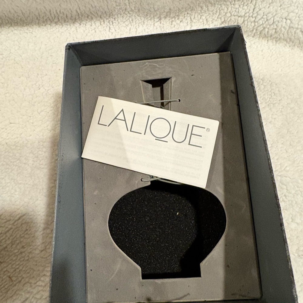 Lalique France Crystal Eliselle Perfume Bottle Box